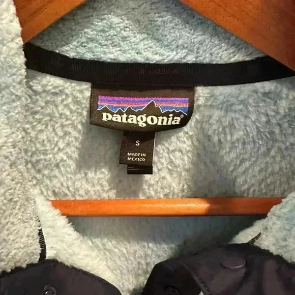 Patagonia Women's Re-Tool Snap-T Polartec Fleece Pullover Blue Size Small - Picture 3 of 6